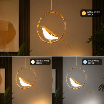 Golden Bird Pendant Light