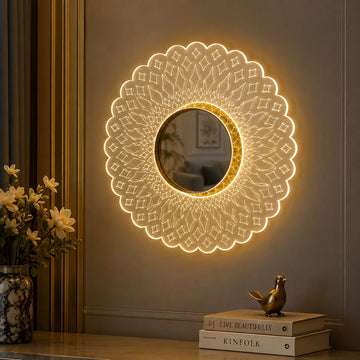 Golden Lotus Wall Sconce