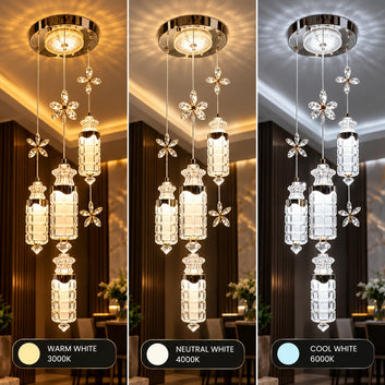 Luxury Crystal Multi-Pendant Chandelier
