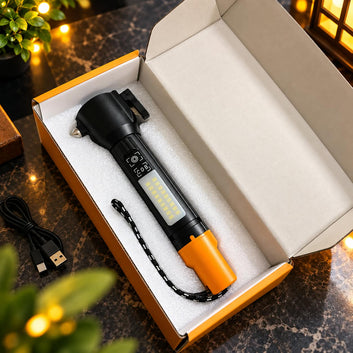 RUILANG RL-252 Dual Light Safety Hammer Flashlight