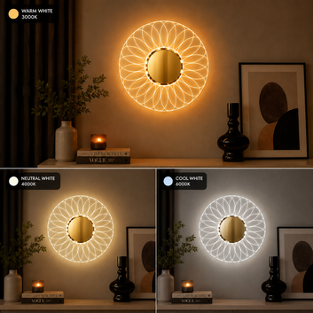 Golden Sunburst Wall Sconce