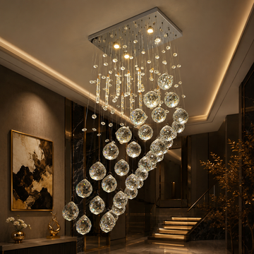 Crystal Cascade Hanging Chandelier