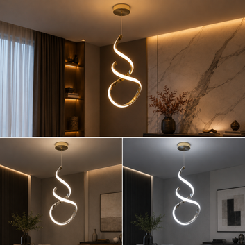 Infinity Spiral LED Pendant Light