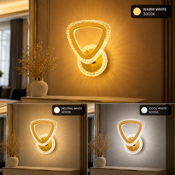 Crystal Triangle Wall Sconce