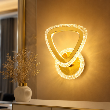 Crystal Triangle Wall Sconce