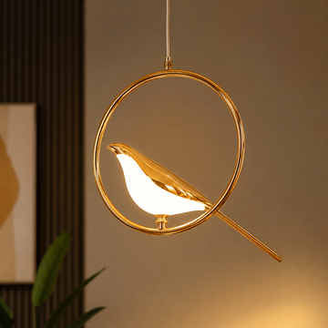 Golden Bird Pendant Light