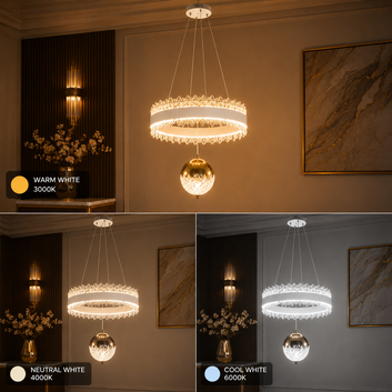 Crystal Ring Pendant Chandelier