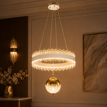 Crystal Ring Pendant Chandelier