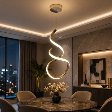 Infinity Spiral LED Pendant Light