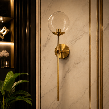 Luna Globe Wall Light